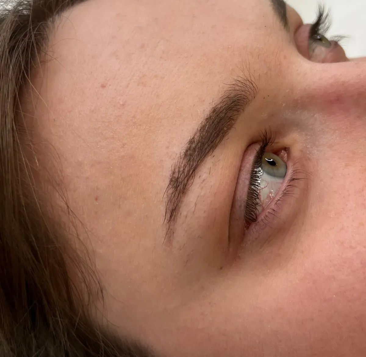Powder brows, healing in progress