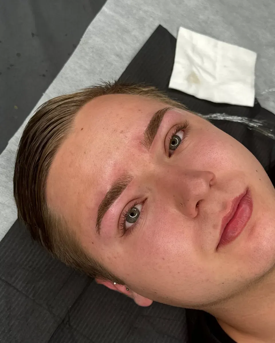 Eyebrow tattoo for men